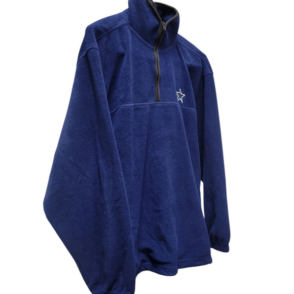 Dallas Cowboys Quarter-Zip Embroidered Logo Long-Sleeves Oversized Fleece XL - Picture 5 of 7